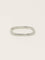 Bague 49 DINH VAN Alliance carrée or blanc 58 Facettes 1206.1