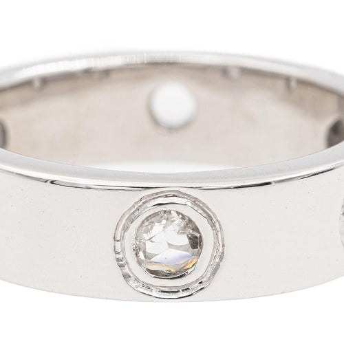 Bague 52 Bague Alliance Or blanc Diamant 58 Facettes 2282577CN