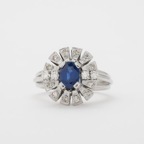 Bague 52 Bague saphir vintage 58 Facettes