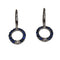 Boucles d'oreilles Boucles d'oreilles en or blanc 18 carats serties de saphirs et de diamants 58 Facettes PE697
