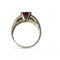 Bague 59 Bague en or jaune, rubis et diamants 58 Facettes