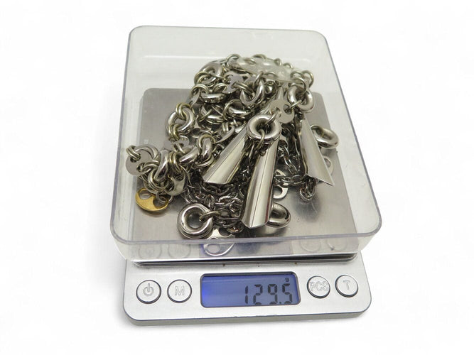 Collier vintage collier PACO RABANNE 42cm en metal pastilles breloques e 58 Facettes 269675