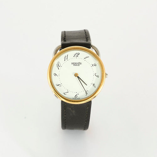 Montre HERMES Arceau - Plaqué or et acier 58 Facettes