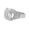 Bague 57 Dinh Van Bague Menottes Or blanc Diamant 58 Facettes 3616727RV