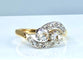 Bague 51 Bague toi et moi or et diamants, vers 1900 58 Facettes AB384