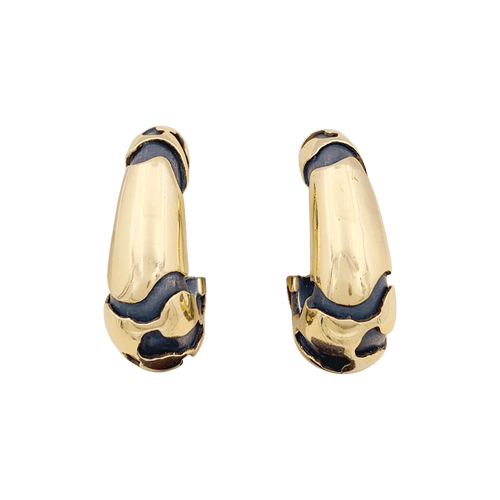 Boucles d'oreilles Boucles d'oreilles, bronze et or jaune. 58 Facettes 34625