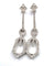 Boucles d'oreilles 1862 E - Boucles d’oreilles en platine et diamants 58 Facettes