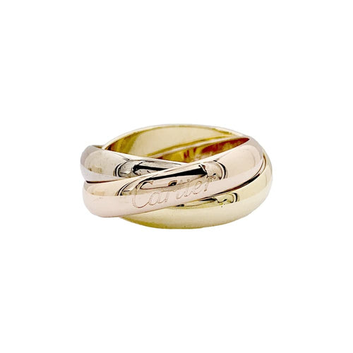 Bague 48 Bague Cartier, "Trinity Classique", trois ors. 58 Facettes 35119