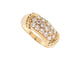 Bague 52 bague bandeau en or jaune et 16 diamants brillants 0.4ct 58 Facettes 258751