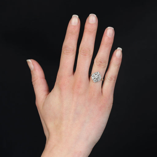 Ring 53 Art Deco diamond ring 58 Facettes 24-018