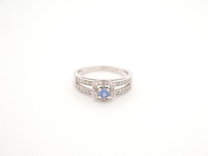 Bague 50 bague MAUBOUSSIN solitaire love bleu en or saphir 58 Facettes 259608
