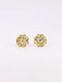 Boucles d'oreilles Boucles d'oreilles fleur or jaune diamants 58 Facettes J539