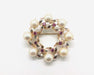 Broche Broche en or jaune avec perles et rubis 58 Facettes