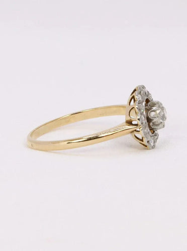 Bague 60 Bague marguerite diamants taille ancienne 58 Facettes J377