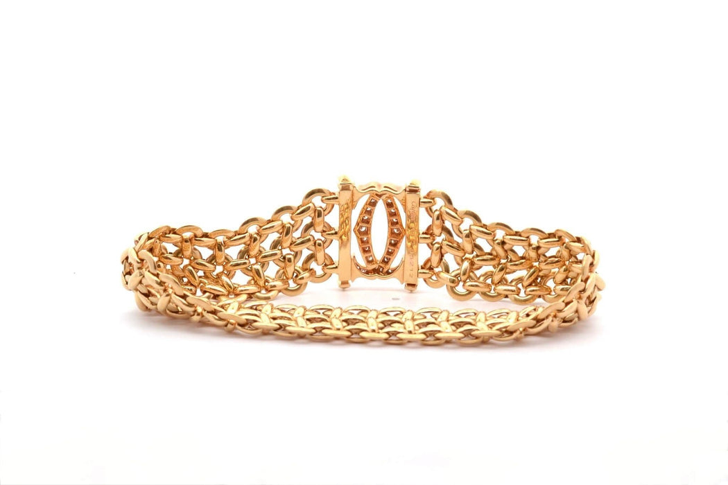 Bracelet CARTIER - Bracelet pénélope diamants en or jaune 58 Facettes 26407dv