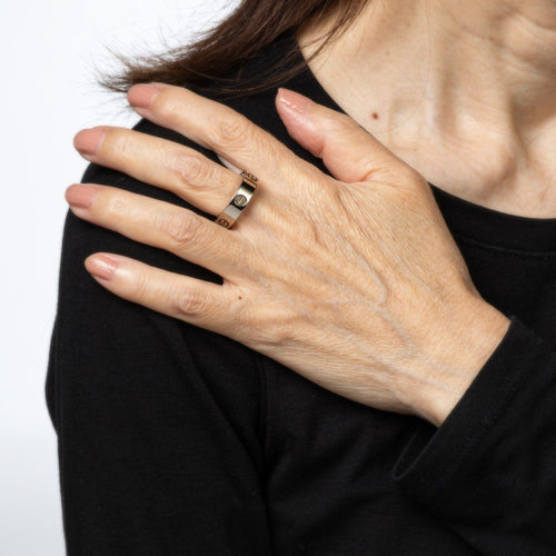 Bague 53 CARTIER - Bague Secret Love en or blanc 58 Facettes G13772