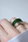 Bague 52 Bague Puiforcat par André Vassort Jade sur Or et Argent 58 Facettes