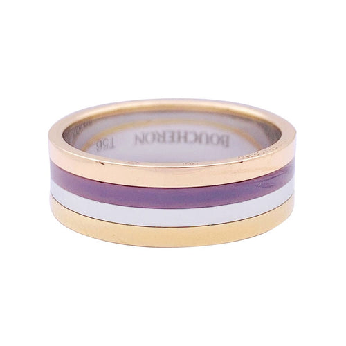 Bague 56 Bague Boucheron "My First Quatre", deux ors et acier. 58 Facettes 33324