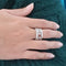 Bague 54 BULGARI - Bague Parentesi or blanc et diamants 58 Facettes BUL-RI-PAR-WG-DI