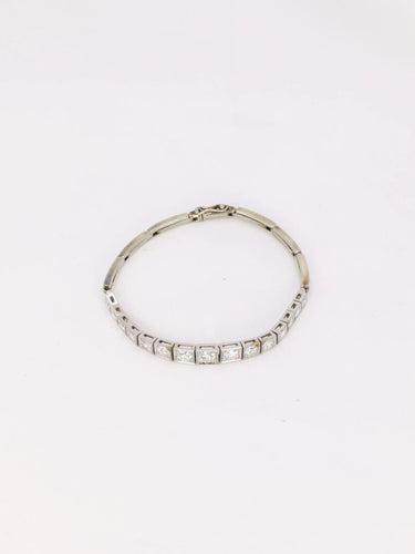 Bracelet vintage chute de diamants 2,5 ct