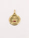 Pendentif Médaille amour Augis ronde Plus qu'hier moins que demain or jaune diamant rubis 58 Facettes J506