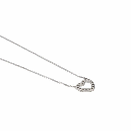Collier Collier Coeur Or blanc Diamant 58 Facettes 3079788CN