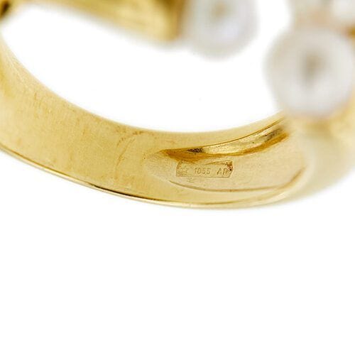 Bague 56 Bague avec perles 58 Facettes 31844