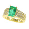 Bague 51 La splendeur verte de Kutchinsky : bague de fiançailles en émeraude de 2,33 ct avec accents de diamants 58 Facettes 13262-0119