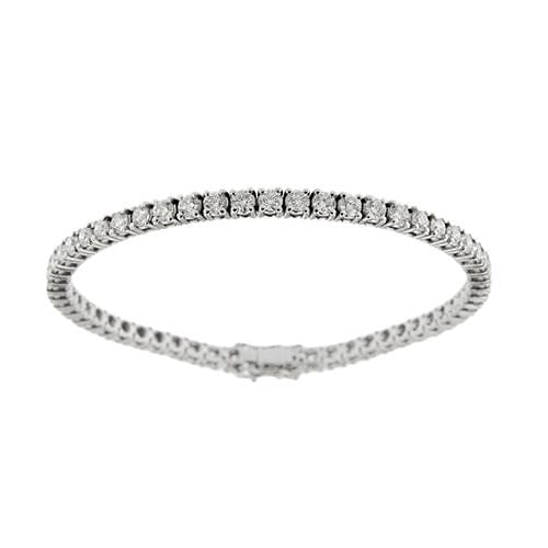 Bracelet de tennis en diamant de 5,10 carats