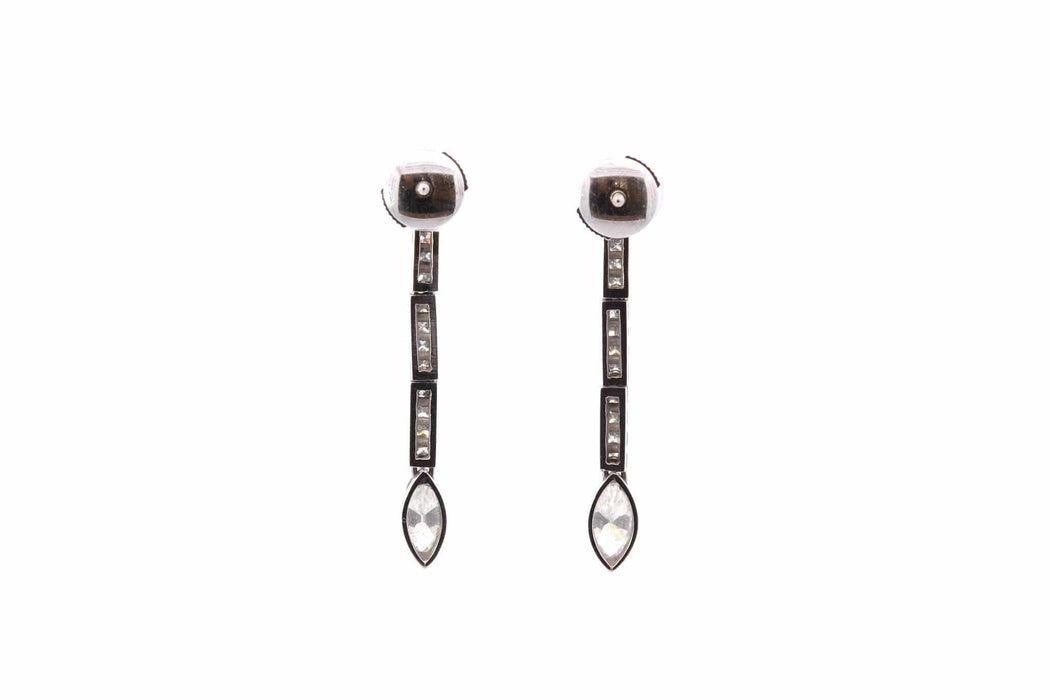 Boucles d'oreilles Boucles d'oreilles vintage diamants en or blanc 18k 58 Facettes 25795