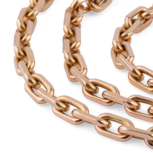 Collier Collier en or jaune maille força limé 58 Facettes 1