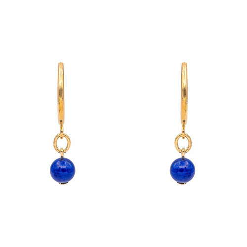 Boucles d'oreilles Boucles d'oreilles Créoles  Or jaune Lapis lazuli 58 Facettes 4830512CN
