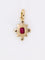 Pendentif Pendentif Art Deco or jaune diamants rubis 58 Facettes 1108.5