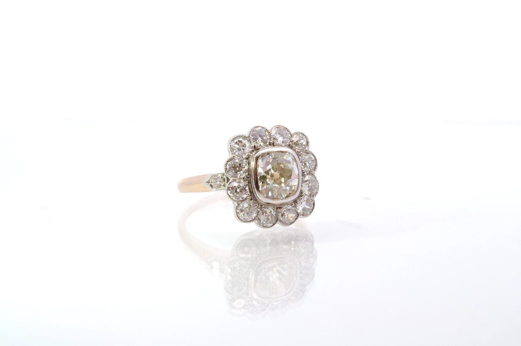 Bague 52 Bague vintage marguerite diamants 58 Facettes 25555-25815