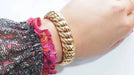 Bracelet Bracelet vintage maille américaine en or rose 58 Facettes 33050