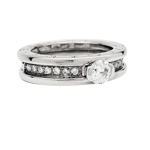 Bague 49 Bague Bulgari, "B.Zero1", or blanc et diamants. 58 Facettes 30458