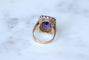 55 Bague Cocktail Améthyste et Diamants 58 Facettes