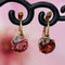 Boucles d'oreilles Boucles d'oreilles dormeuses grenats 58 Facettes 25-096