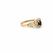 Bague 54 Bague or jaune saphir diamants 58 Facettes 106-GS37165