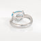 Bague 49 BULGARI - Bague Eden Méditerranée en or blanc et topaze bleue 58 Facettes G13917