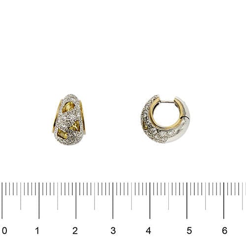 Boucles d'oreilles POMELLATO - Boucles d'oreilles en saphirs jaunes et diamants 58 Facettes 38310