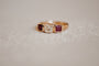 Bague 54 Antique yellow gold, ruby and diamond ring 58 Facettes