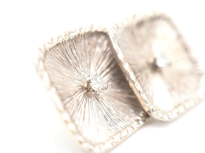 Boucles d'oreilles Boucles d'oreilles or blanc, diamant 58 Facettes