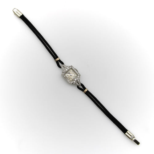 Montre-bracelet Art Déco en platine et diamants par Concord