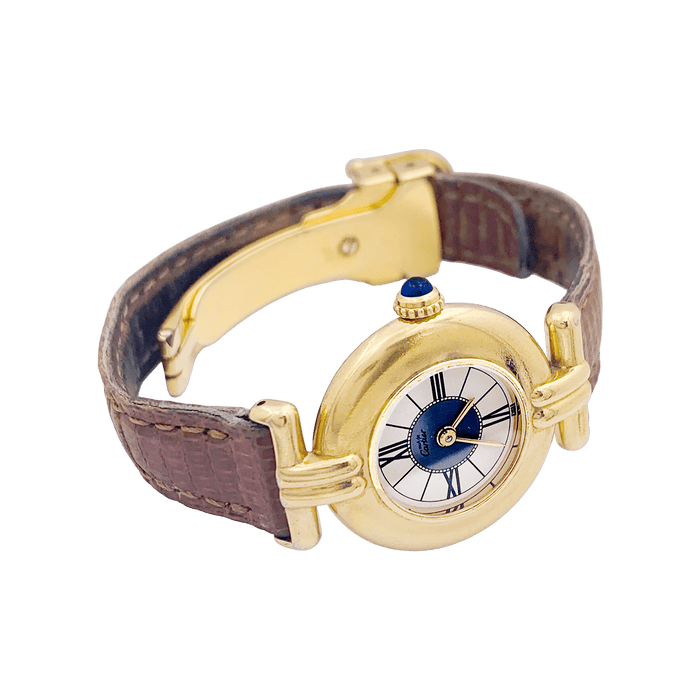 Montre Montre Cartier "Colisée Must" vermeil, cuir. 58 Facettes 34240