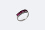 Bague Oro Bianco Bagues en or blanc avec rubis 58 Facettes anl560