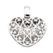 Pendentif Pendentif Coeur Or blanc Diamant 58 Facettes 2635144CN