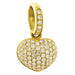 Pendant Heart pendant in yellow gold with diamonds 58 Facettes G3504