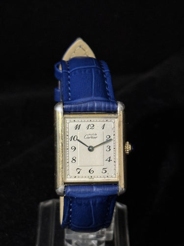 Montre CARTIER - Tank - À voir absolument - Cadran Bréguet - Grand modèle - Vintage 58 Facettes