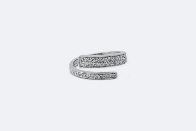 Bracelet Oro Bianco / 15 Contrarié riviere in oro bianco con diamanti 58 Facettes anl780